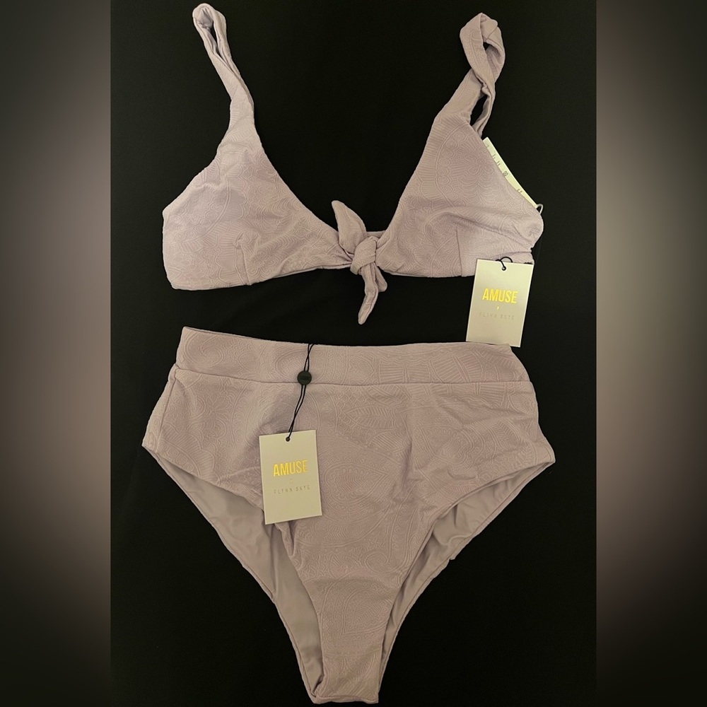 Amuse society 3 piece bikini set